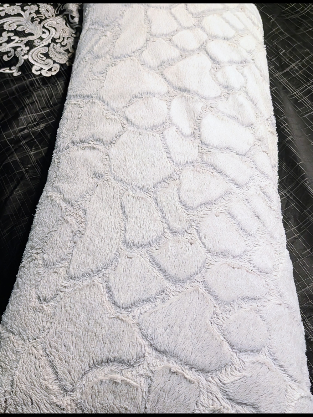 Plush Textured Body Pillow